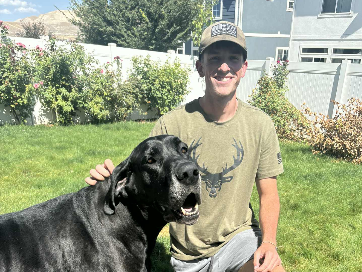 Spencer Scoops Dog Poop in Provo, UT